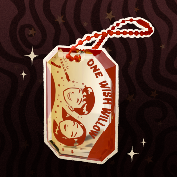 One Wish Willow - Obsession gem keychain