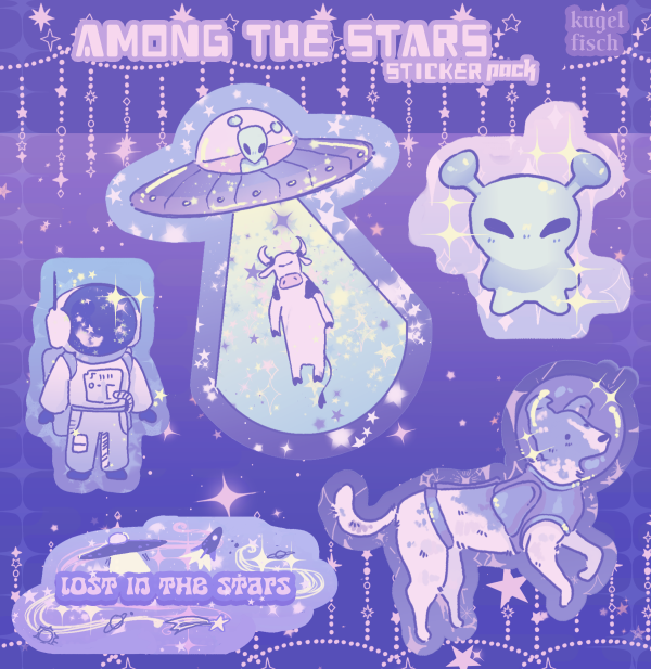 "Among The Stars" Sticker Pack