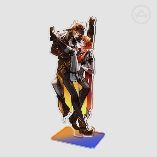 18CM ZHONGLI X CHILDE STANDEE