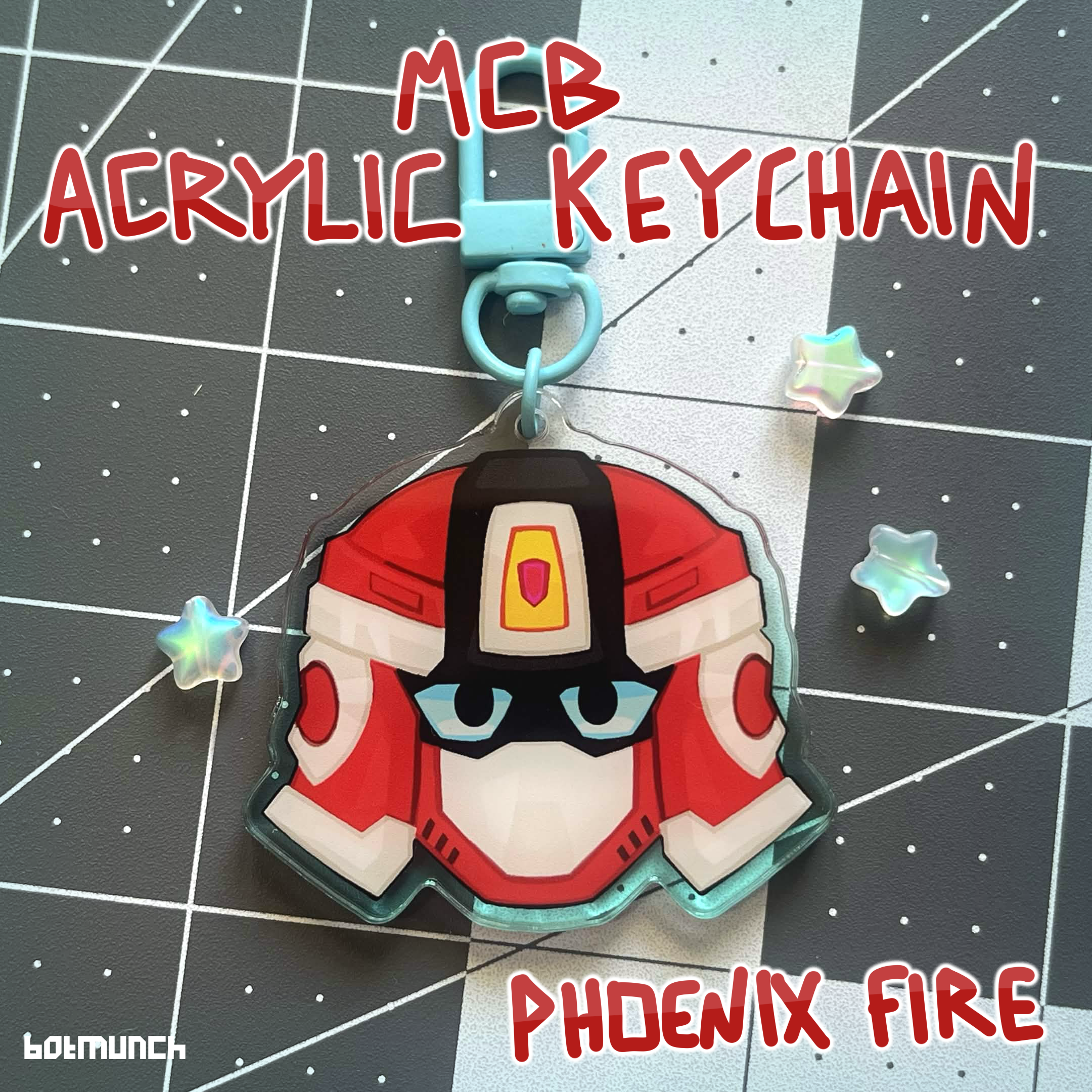 [MCB] Phoenix Fire - Colored Acrylic Keychain