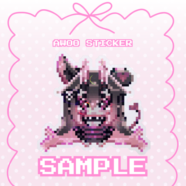 Awoodles Pixel Sticker