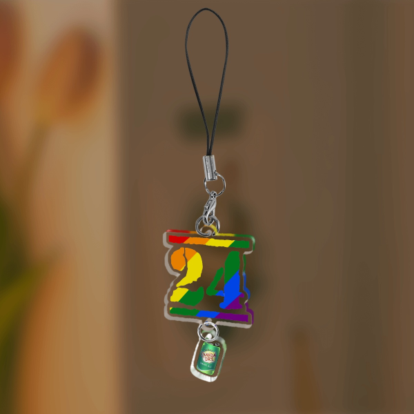 "24" Heated Rivalry Shane Hollander Double Mini Keychain / Phone Accessory, 4cm (1,57")