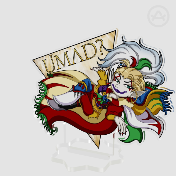 UMAD? Chibi Kefka Clear Acrylic Standees