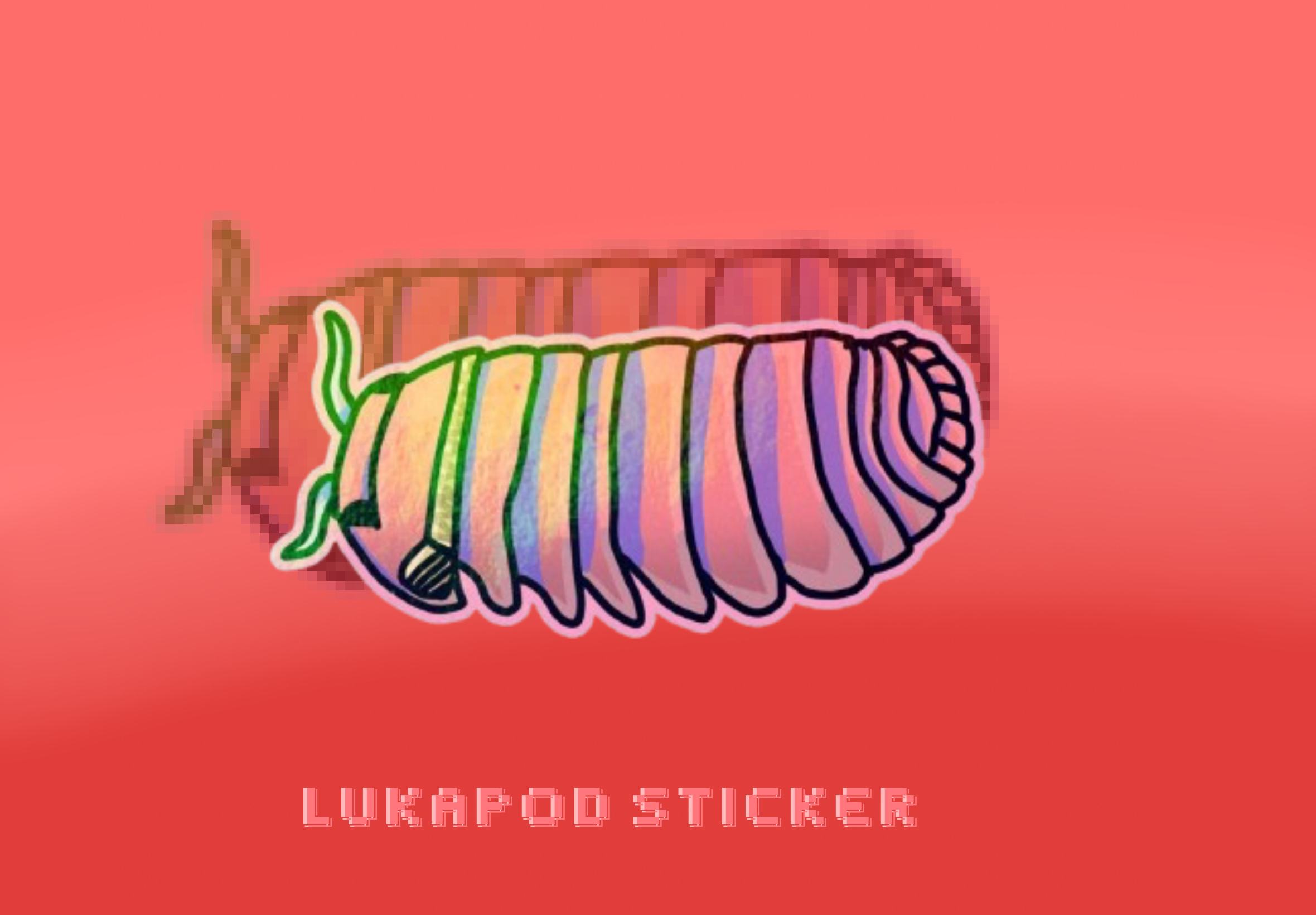 LukaPod | Megurine Luka Isopod Sticker