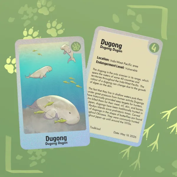 Endangered Animals Collab || Dugong || Holographic Photocards