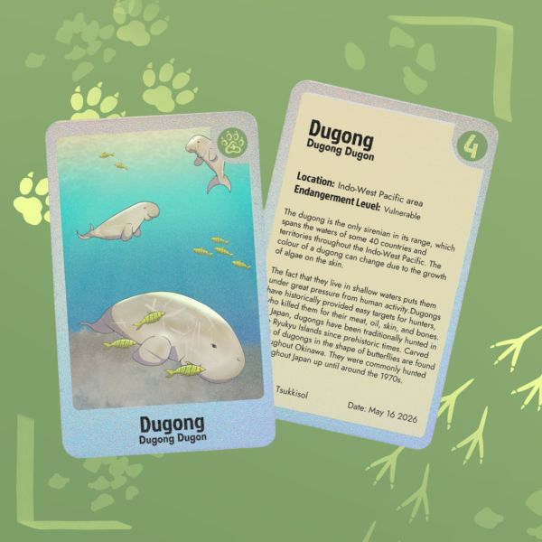 Endangered Animals Collab || Dugong || Holographic Photocards