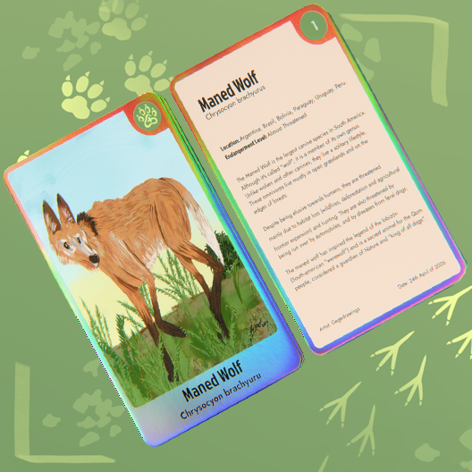 Endangered Animals Collab- Maned Wolf