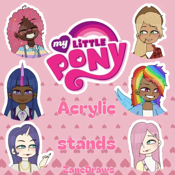 My Little Pony main 6 acrylic stands