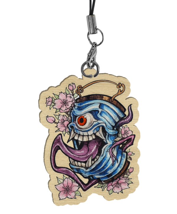 Japanese YOKAI Wood Keychain