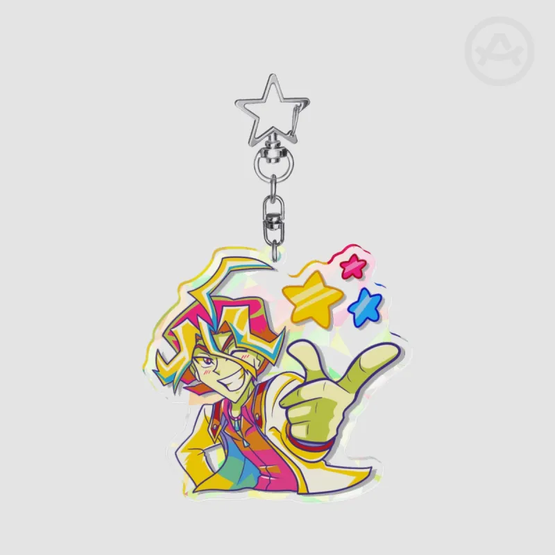 Star Actor Pan Broken Glass Acrylic Keychain