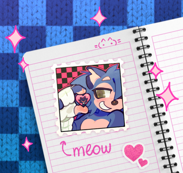 ★ Stamp Sonic Heart Sticker