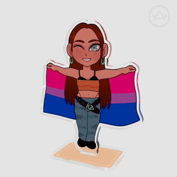 Hyuna pride flag standee | Alien Stage