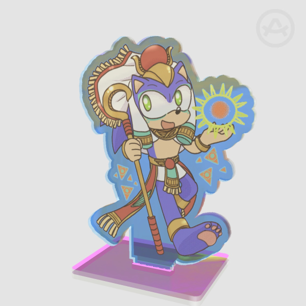 Sonic the Sun God Rainbow Acrylic Standee