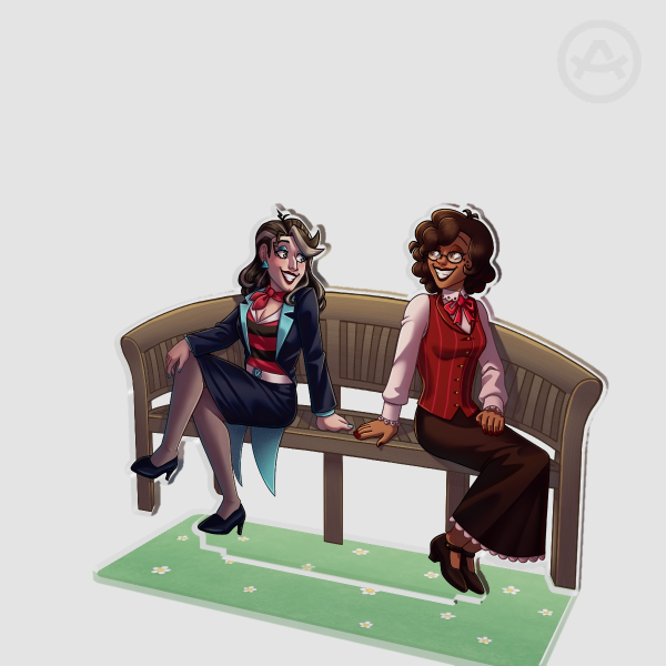 Fem Murdermedia Bench Standee