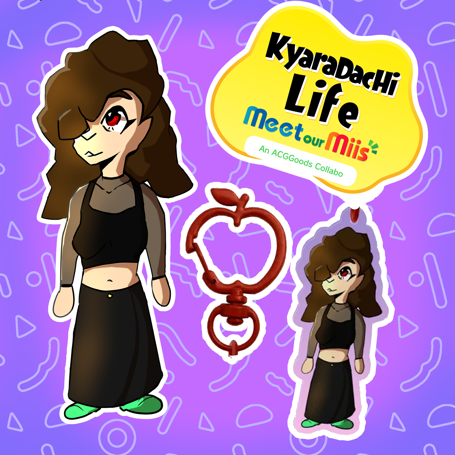 サプライ・アクセサリ・グッズ mii Pad (Mii OC) Kyaradachi Life Collab Colored Edge Acrylic Keychains