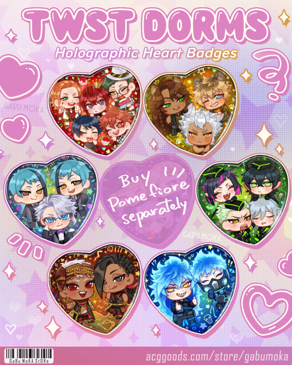 TWST✧ DORMS Badge set