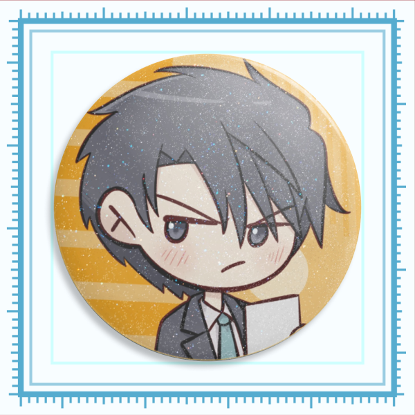 Sekaiichi Hatsukoi Pin Button 44 mm - Yokozawa