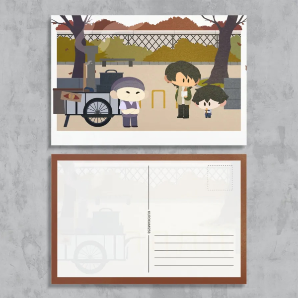 Kurokami Original BL Postcard - Autumn