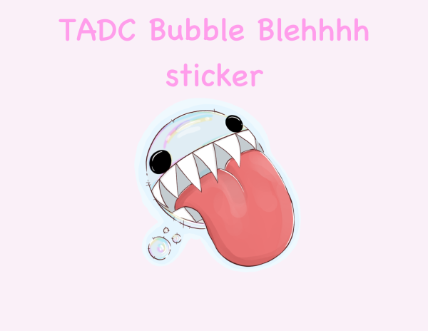 The Amazing Digital Circus Bubble bleh Clear PET Vinyl Die Cut Stickers