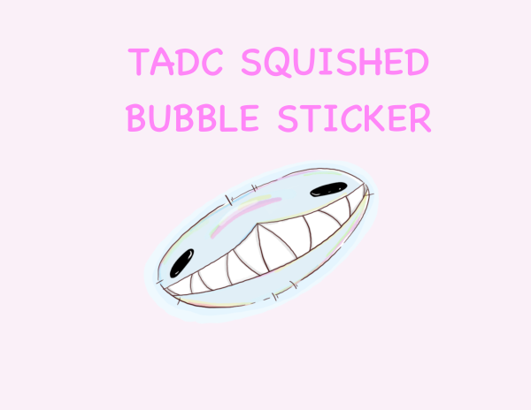 The Amazing Digital Circus Bubble squished Clear PET Vinyl Die Cut Stickers