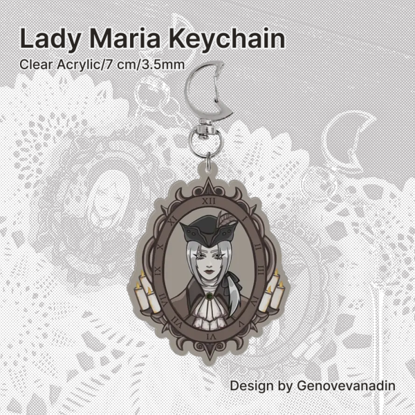 Lady Maria Bloodborne Acrylic Keychain