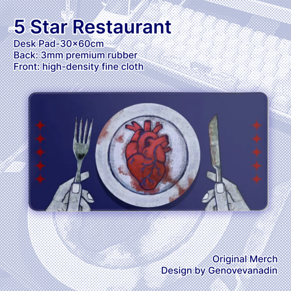 5 Star Restaurant Desk Pad