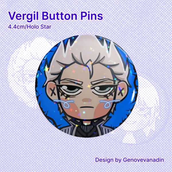 Vergil Button Pins
