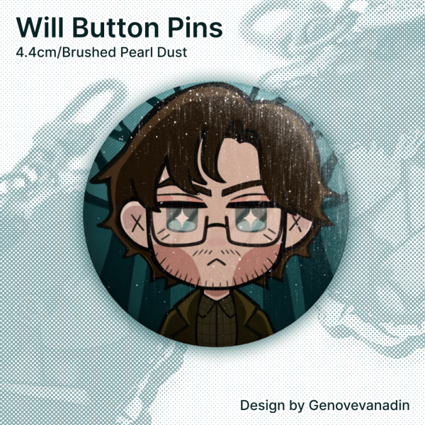 Will Graham Button Pins