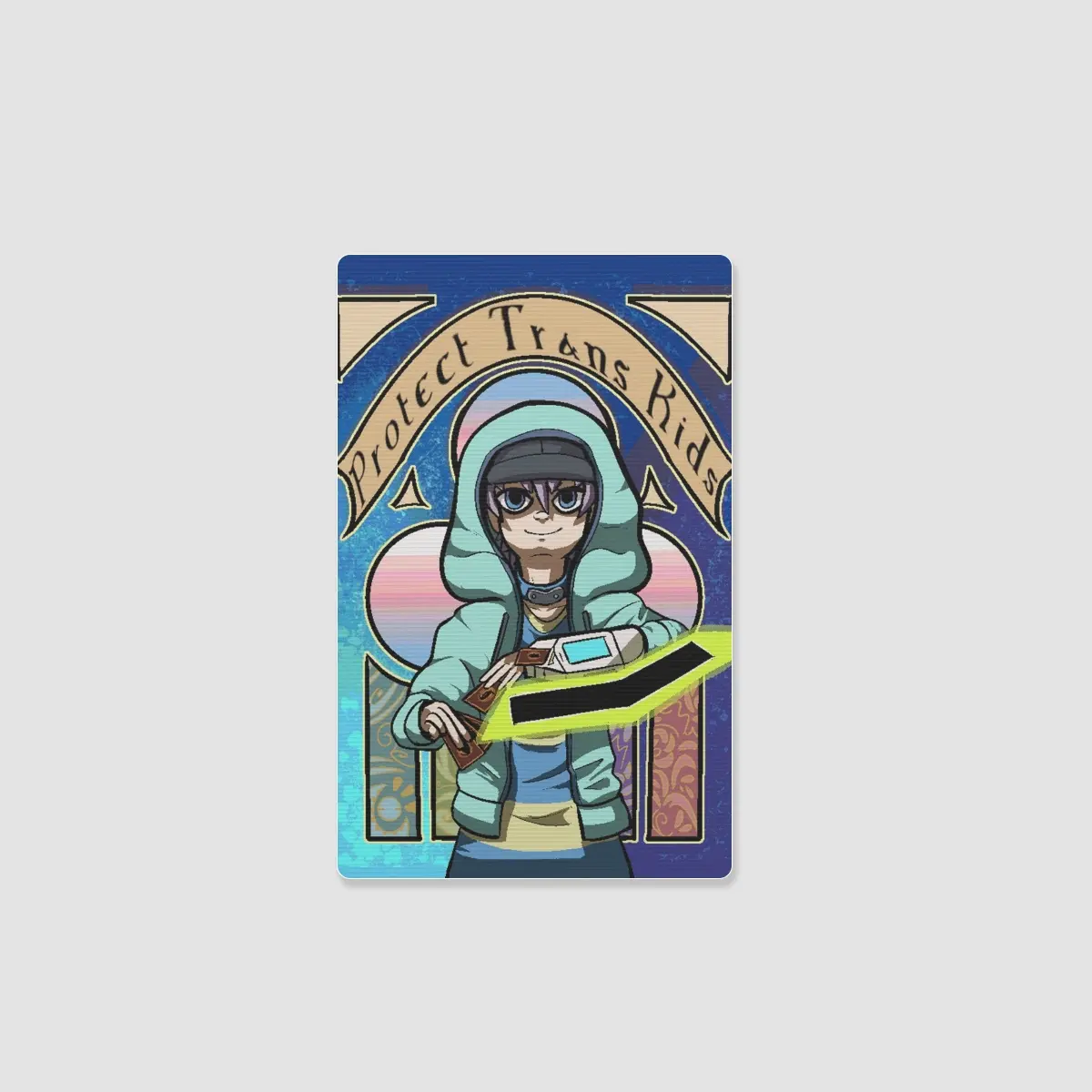 Protect Trans Kids Photocard