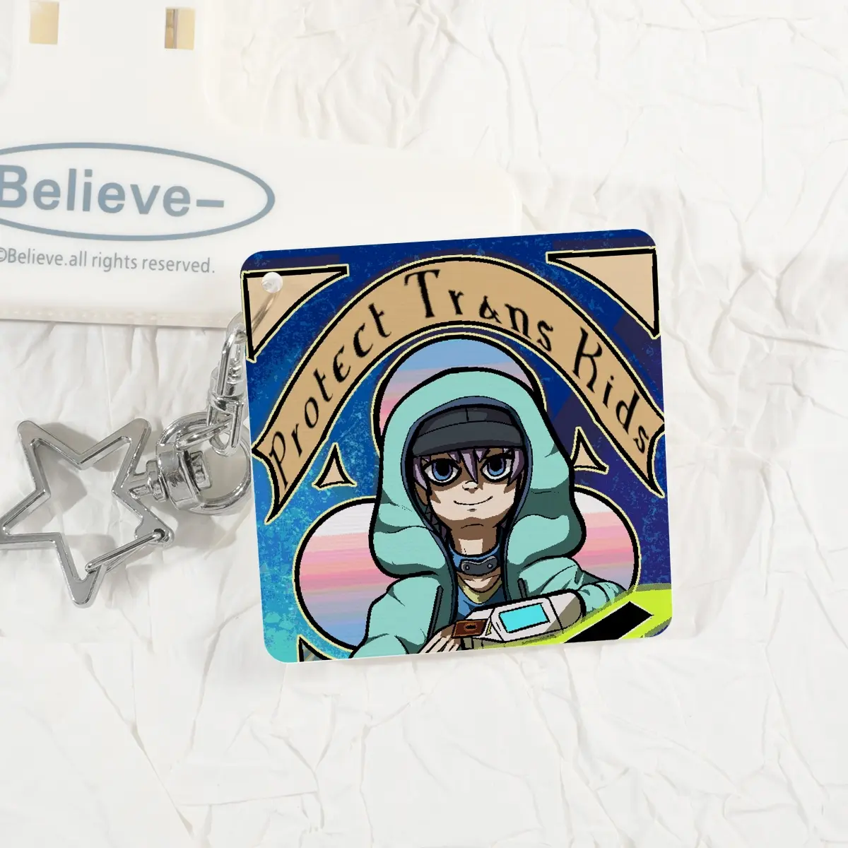Protect Trans Kids Keychain