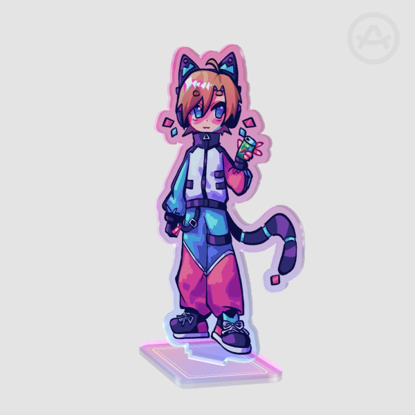 Feinberg Cyber Cat Acrylic Standee