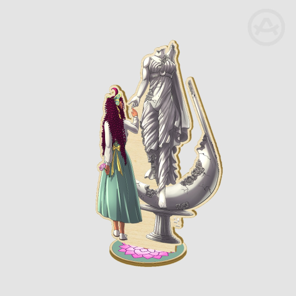 Kristal and Luna - Wooden Standees