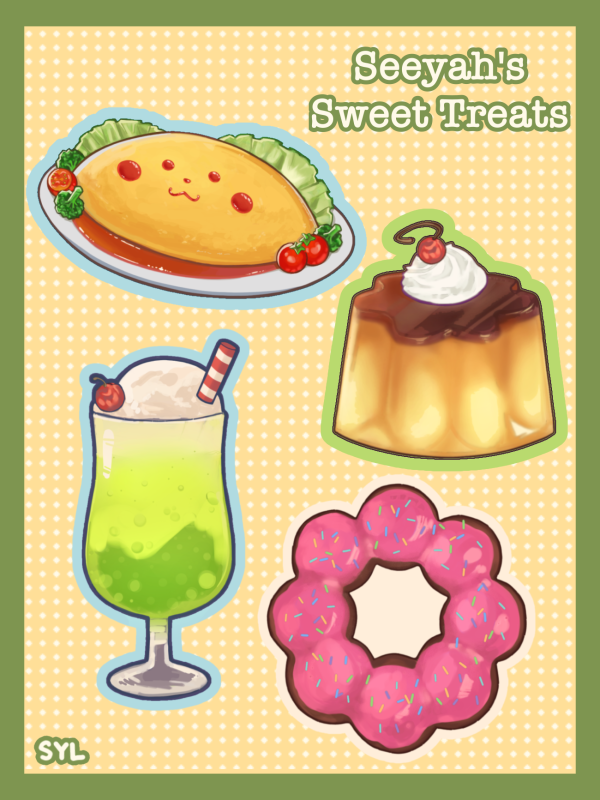 Sweet Treats Cafe Sticker Bundle