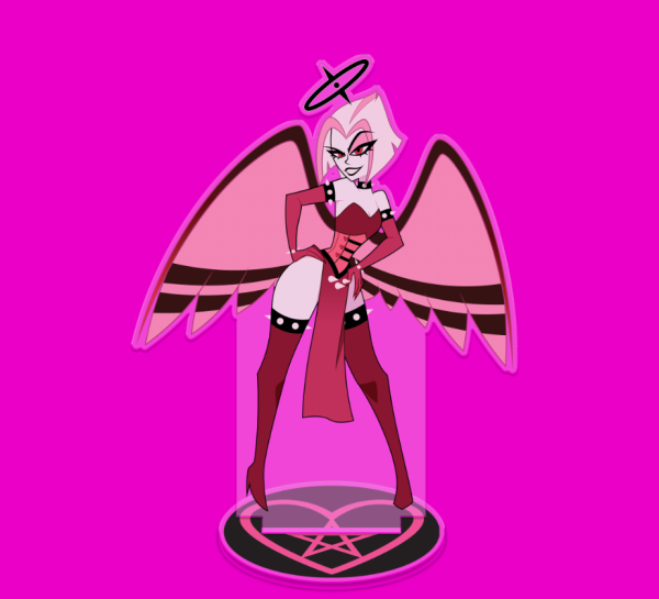 Hazbin Hotel - Pinup Lute Valentine's Day Acrylic Standee