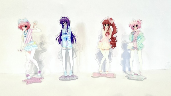 Set of 4 DDLC Acrylic Standees