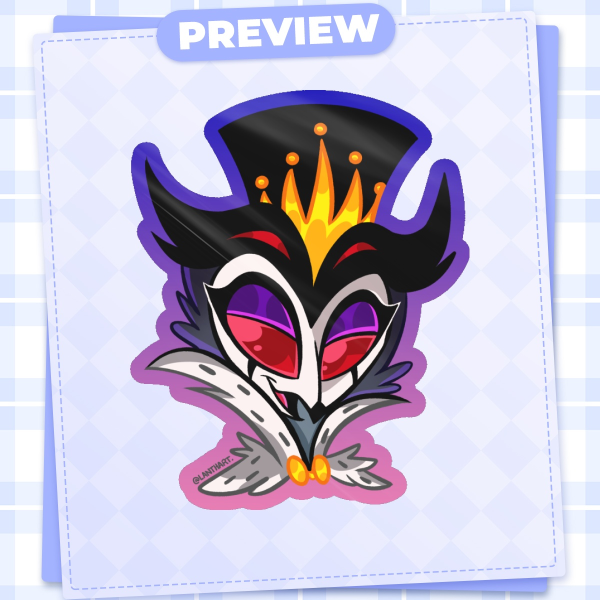 Helluva Pilot Stolas sticker