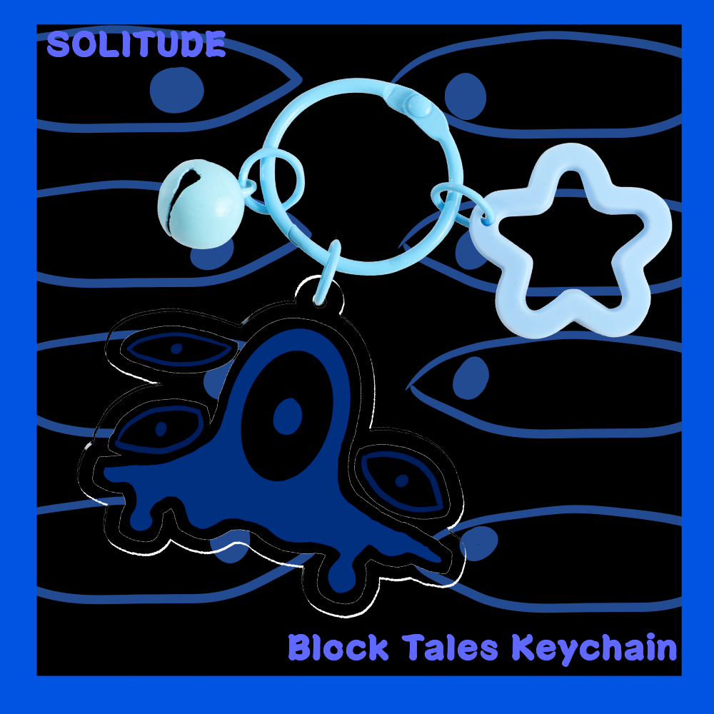 SOLITUDE Block tales keychain