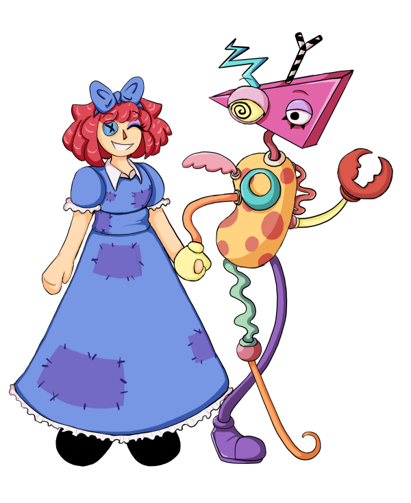 Ragatha and Zooble Toybox Standee