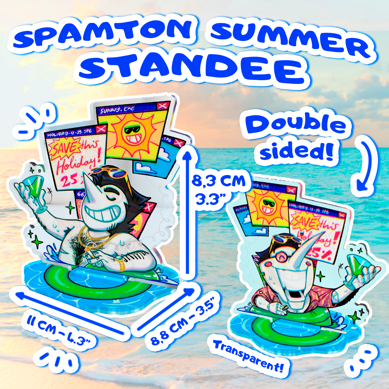 Spamton Summer - Acrylic Standee [Deltarune]