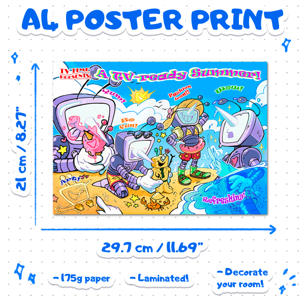 Summer Tenna - A4 Poster [Deltarune]