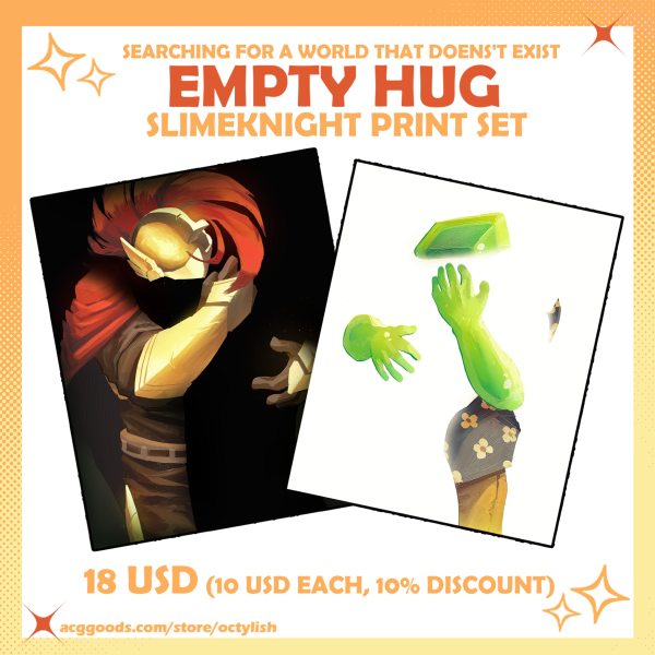 "Empty Hug" Slimeknight print set (SFAWTDE/DAWTDE)