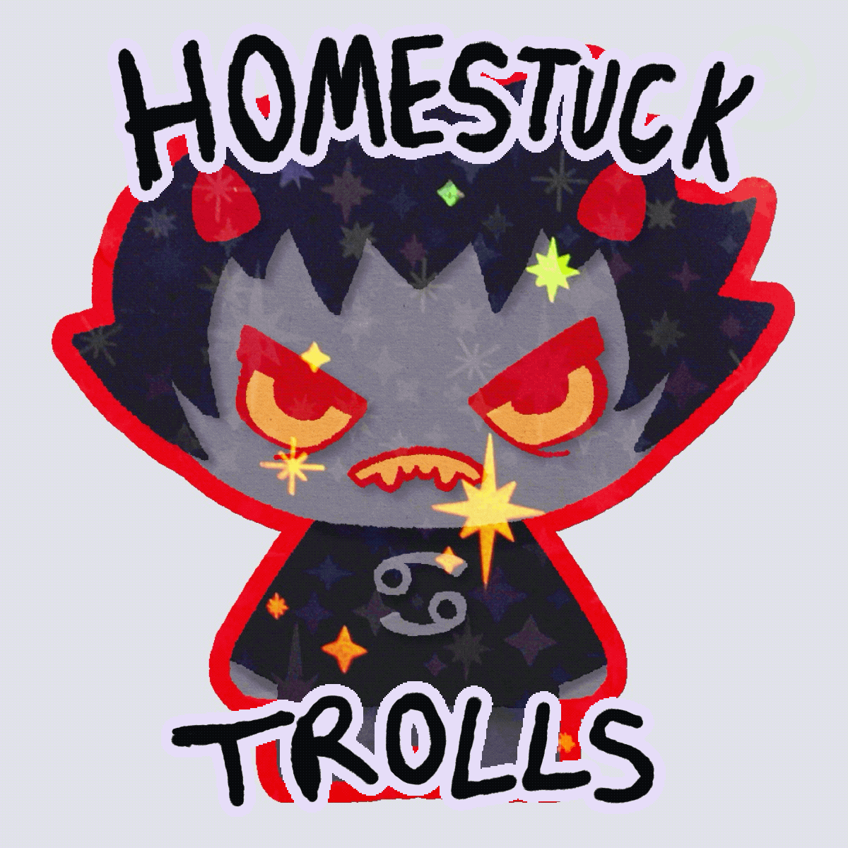 Homestuck Trolls Stickers - Boys