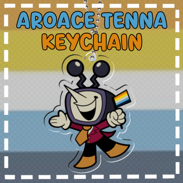 DELTARUNE Aroace Tenna Keychain