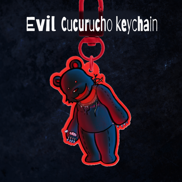 Evil Cucurucho keychain QSMP