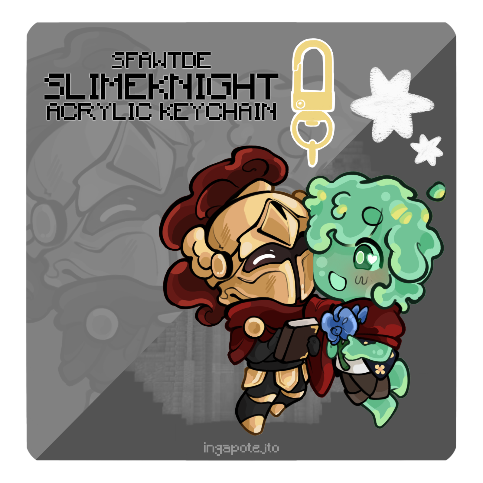 [ SFAWTDE ] slimeknight keychain