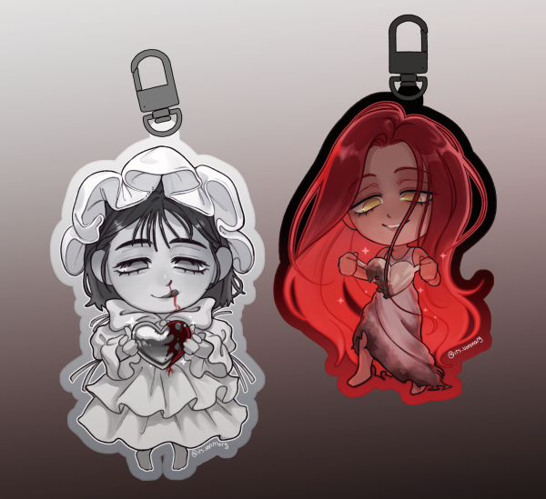 MiziSua hearts set acrylic keychains 