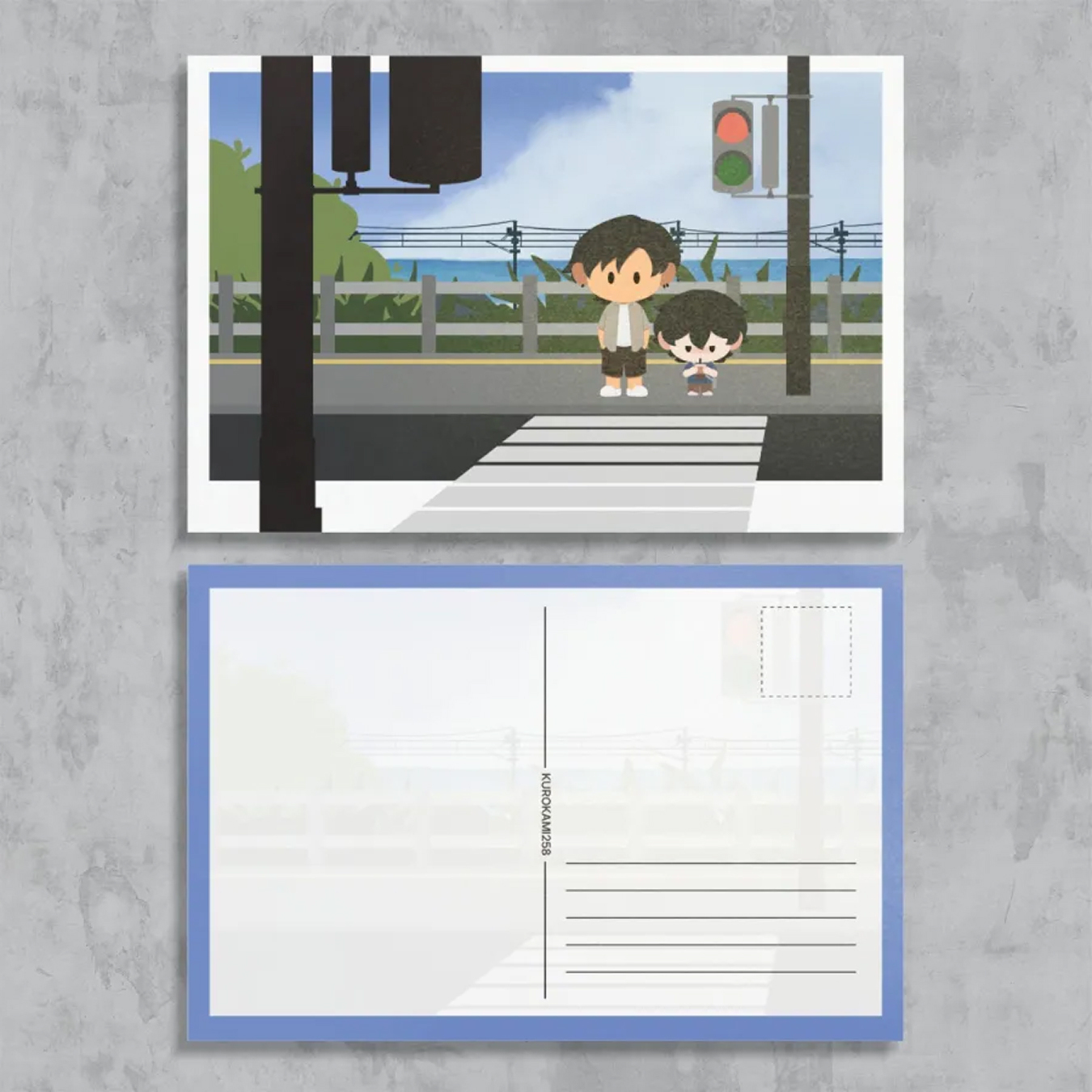 Kurokami Original BL Postcard - Summer