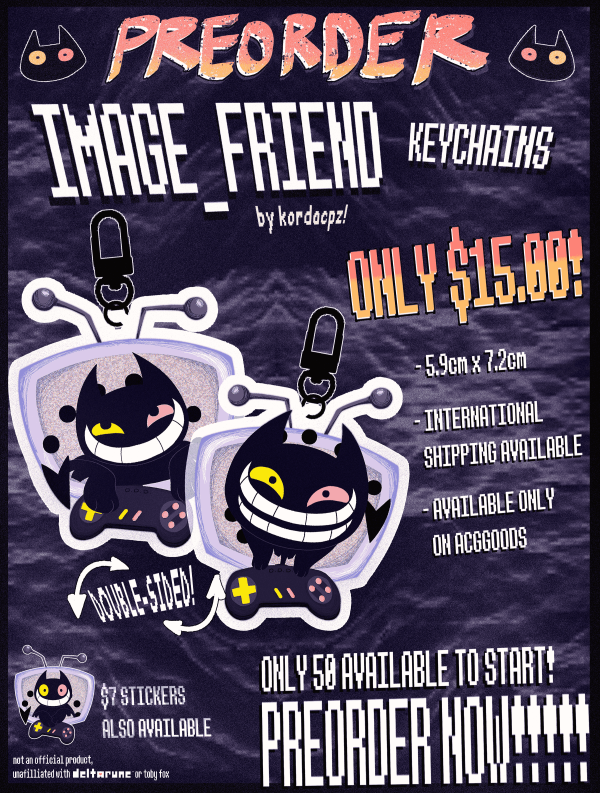 [PREORDER] DELTARUNE IMAGE_FRIEND Acrylic Charms