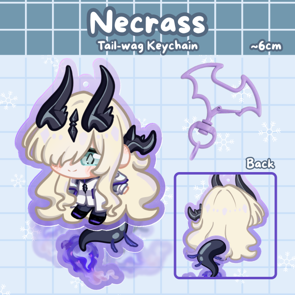 [Arknights] Tail-wag Keychain - Necrass