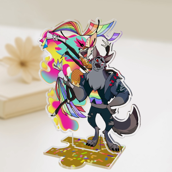 Hellaverse Pride Month Acrylic Standees